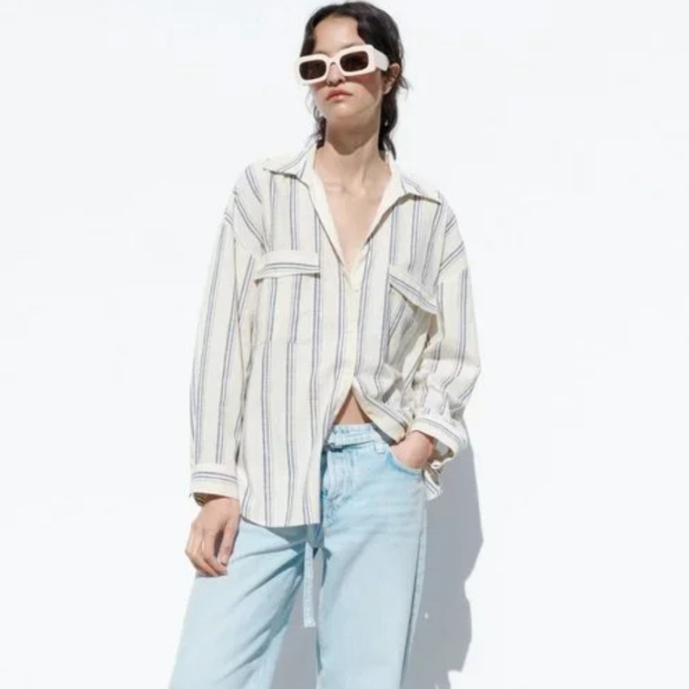 ZARA Women's Button Down Shirt